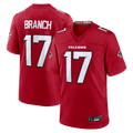 Friene A.Falcons #17 Zachariah Branch Red Team Game Stitched Jerseys