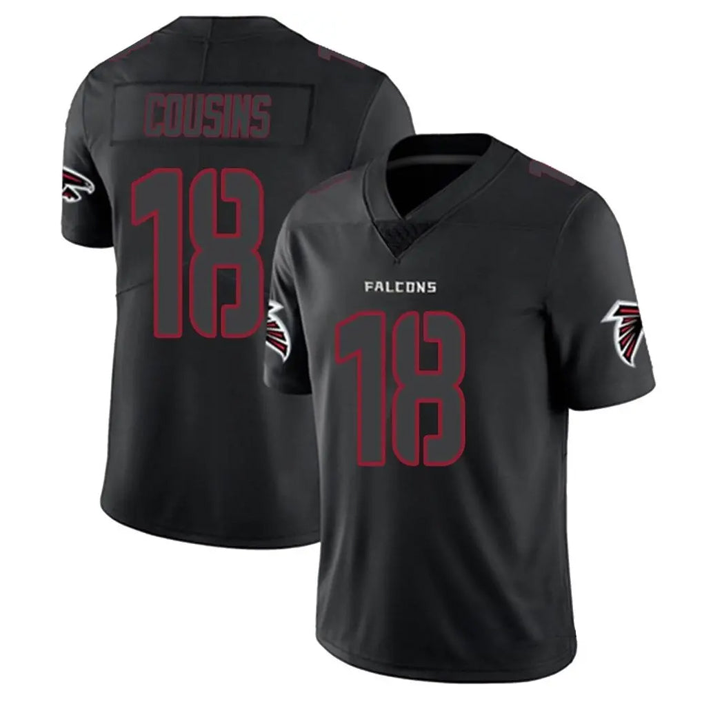 Friene A.Falcons #18 Kirk Cousins Player Black Impact Limited Game Stitched Jerseys
