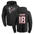 Friene A.Falcons #18 Kirk Cousins Player Black Salute to Service Hoodies Stitched Jerseys