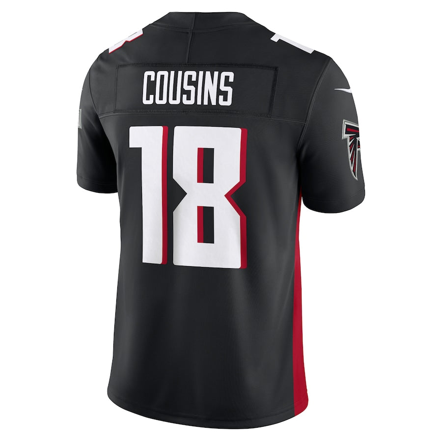 Friene A.Falcons #18 Kirk Cousins Player Black Vapor F.U.S.E. Limited Stitched Jerseys