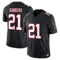 Friene A.Falcons #21 Deion Sanders Black Alternate Throwback Vapor F.U.S.E. Retired Limited Stitched Jerseys