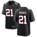 Friene A.Falcons #21 Mike Hughes Player Black Throwback Game Stitched Jerseys