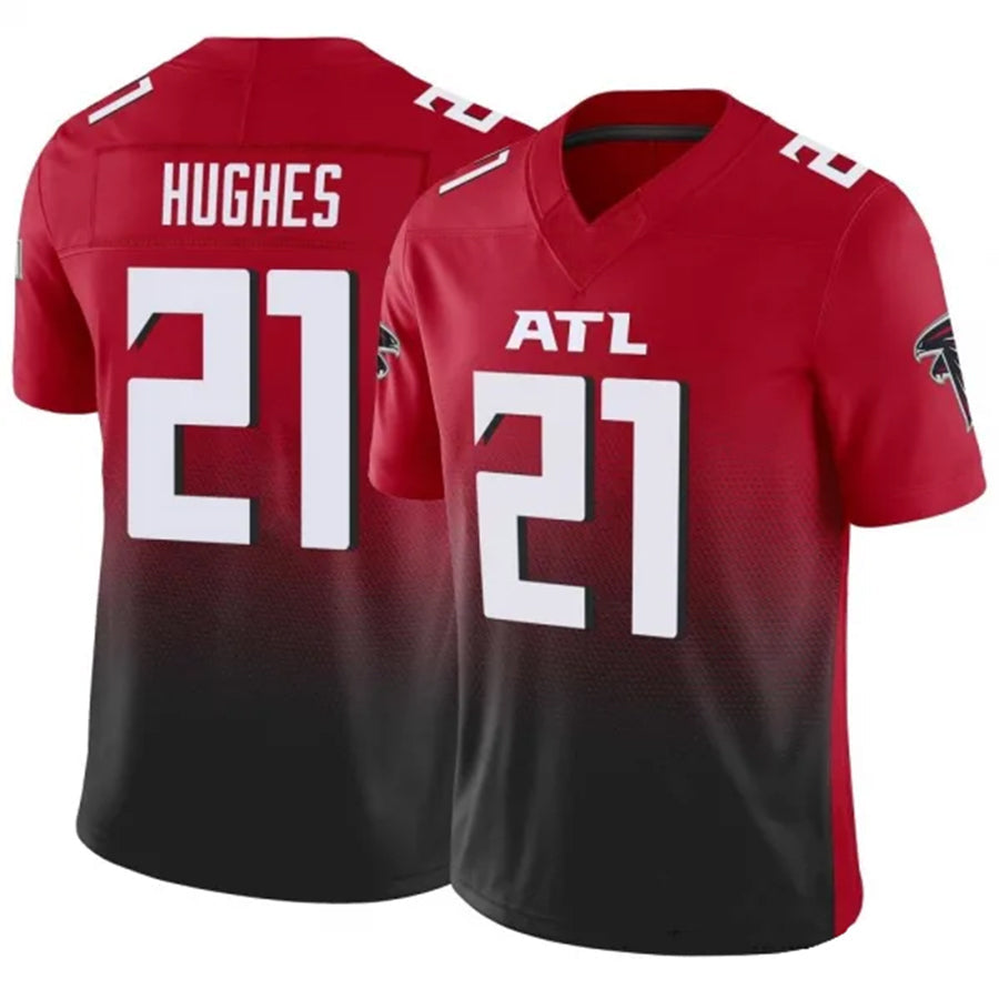 Friene A.Falcons #21 Mike Hughes Player Red Vapor F.U.S.E. Limited Stitched Jerseys