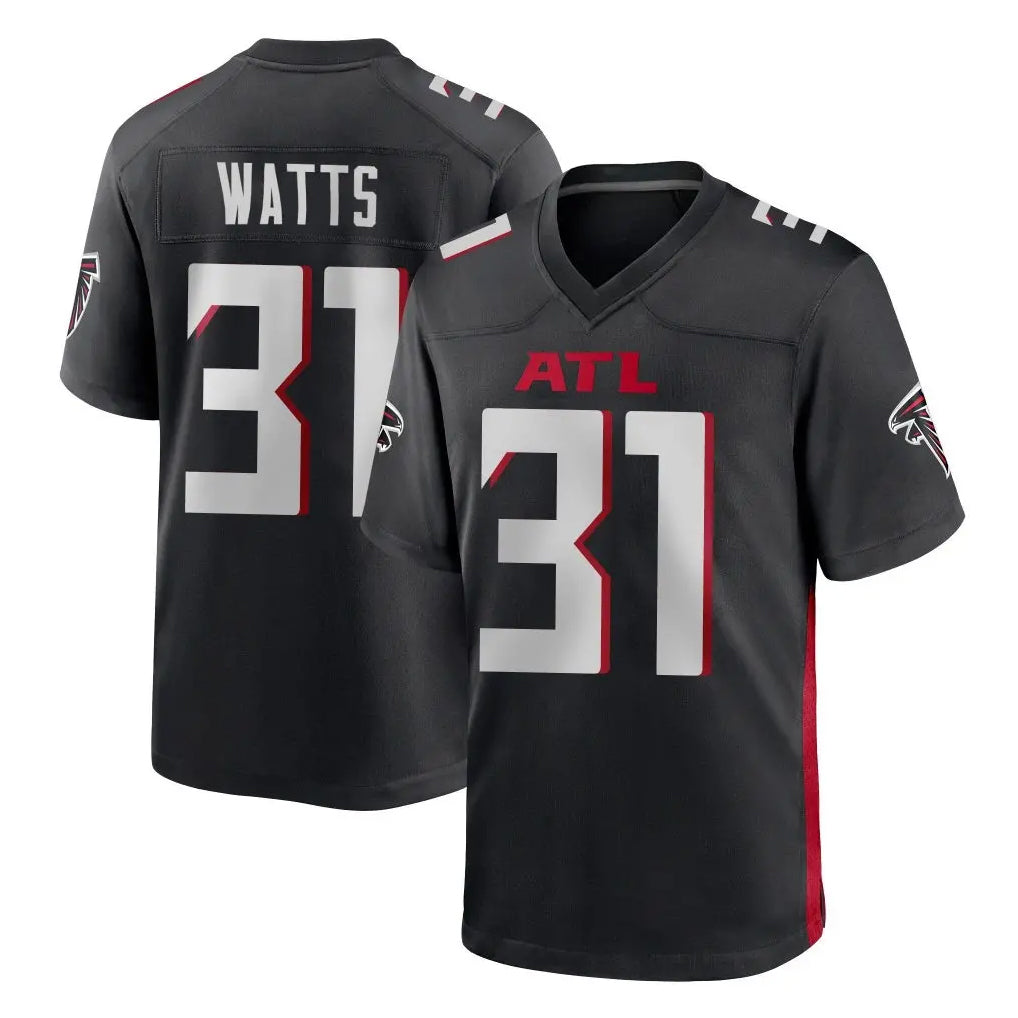Friene A.Falcons #31 Xavier Watts Player Black Home Game Stitched Jerseys