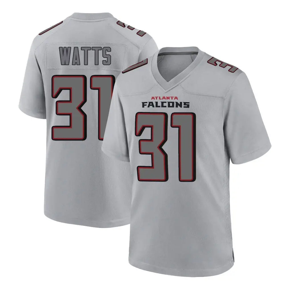 Friene A.Falcons #31 Xavier Watts Player Gray Fashion Home Game Stitched Jerseys