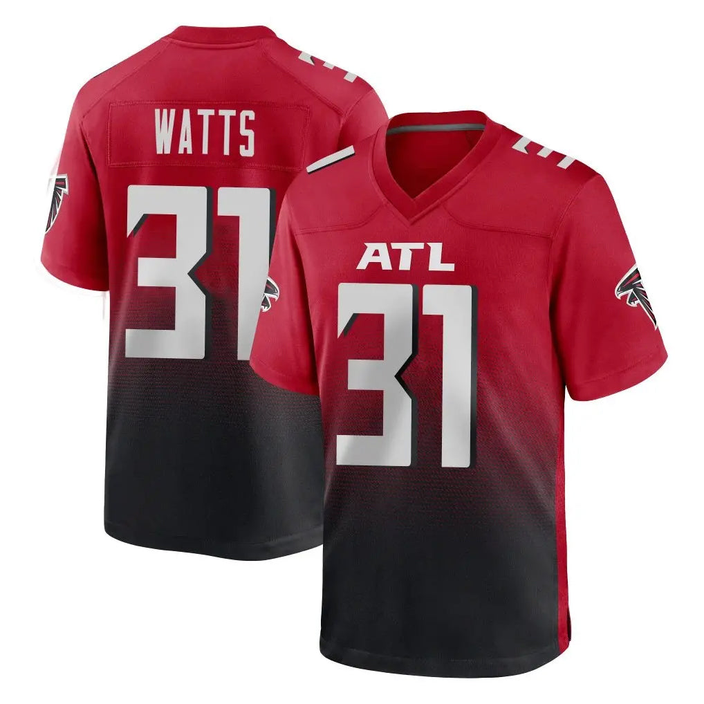 Friene A.Falcons #31 Xavier Watts Player Red Home Game Stitched Jerseys