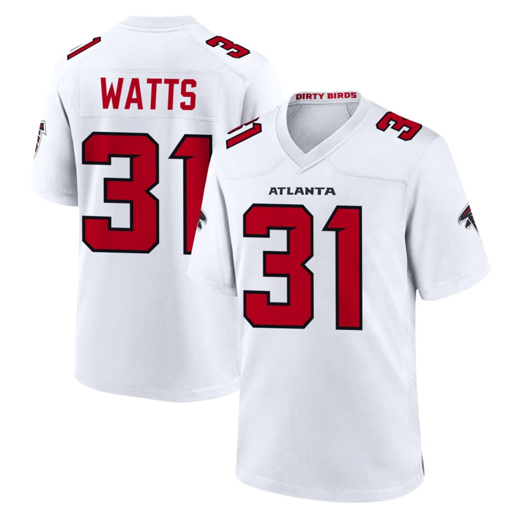 Friene A.Falcons #31 Xavier Watts Player White Team Color Home Game Stitched Jerseys