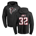 Friene A.Falcons #32 Cash Jones Player Black LOGO Pullover Hoodies Home Game Stitched Jerseys
