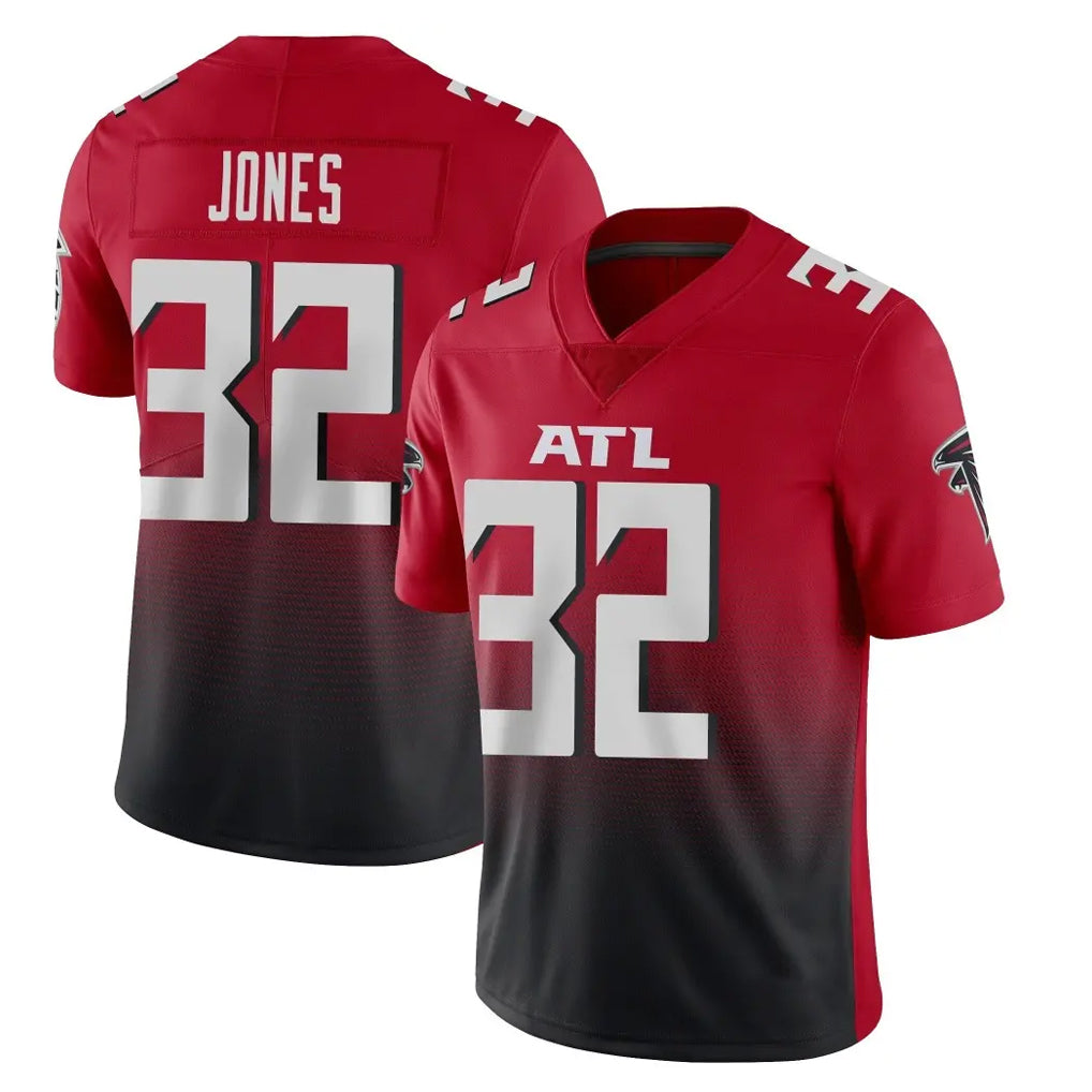 Friene A.Falcons #32 Cash Jones Player Red Vapor Untouchable Limited Home Game Stitched Jerseys