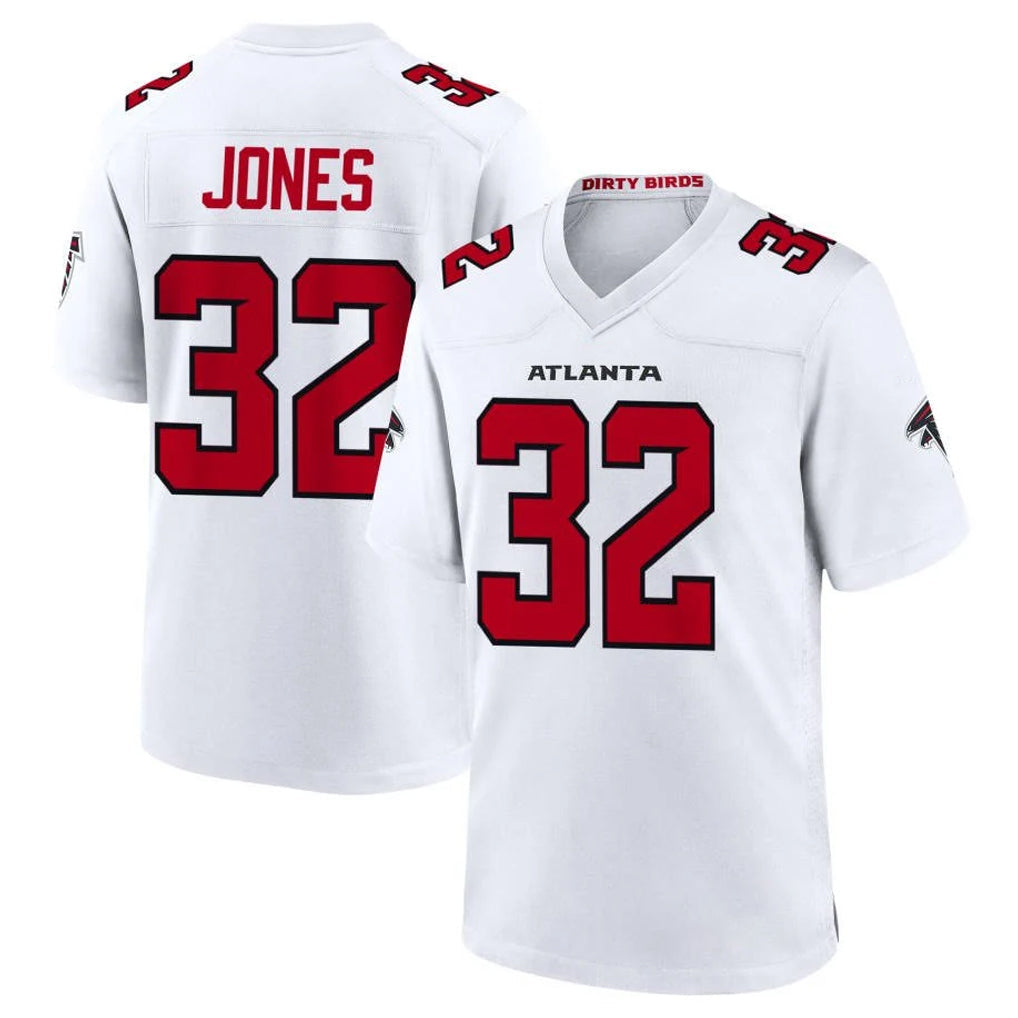 Friene A.Falcons #32 Cash Jones Player White Team Color Home Game Stitched Jerseys