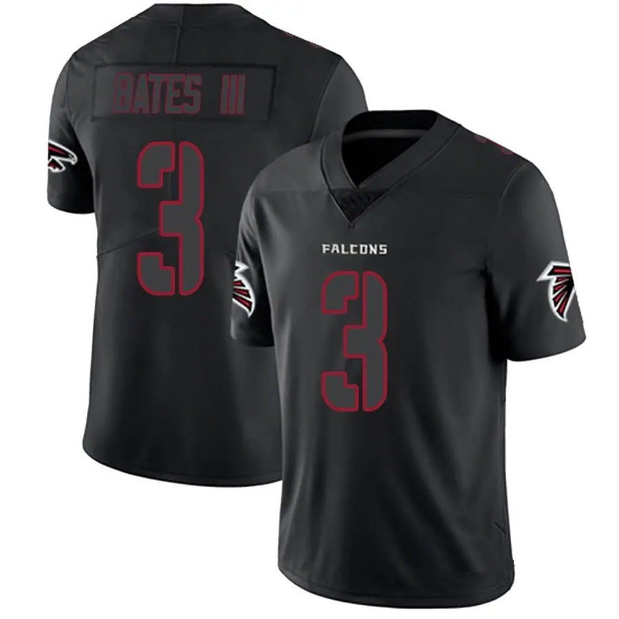 Friene A.Falcons #3 Jessie Bates III Player Black Impact Limited Stitched Jerseys