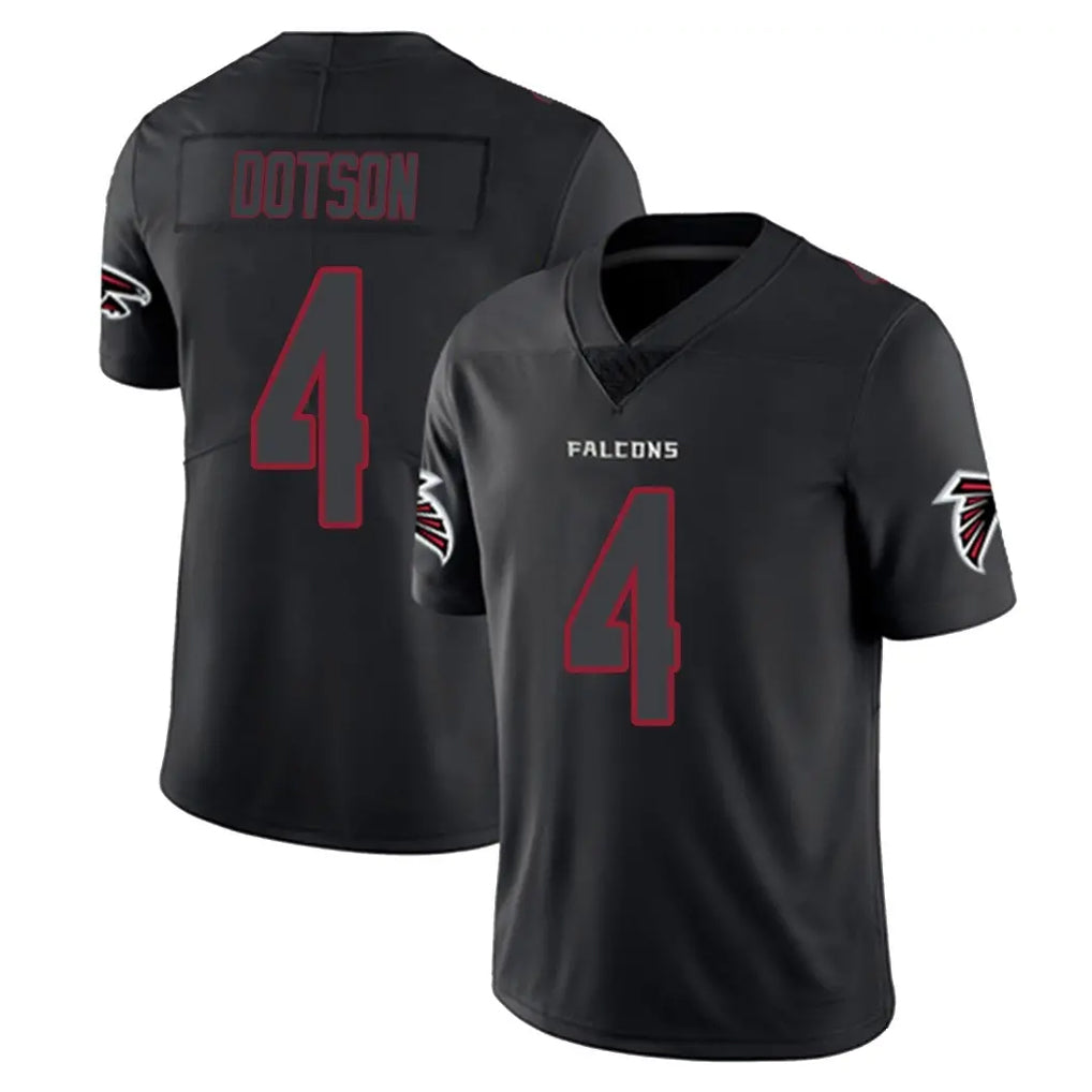 Friene A.Falcons #4 Jahan Dotson Player Black Impact Limited Game Stitched Jerseys