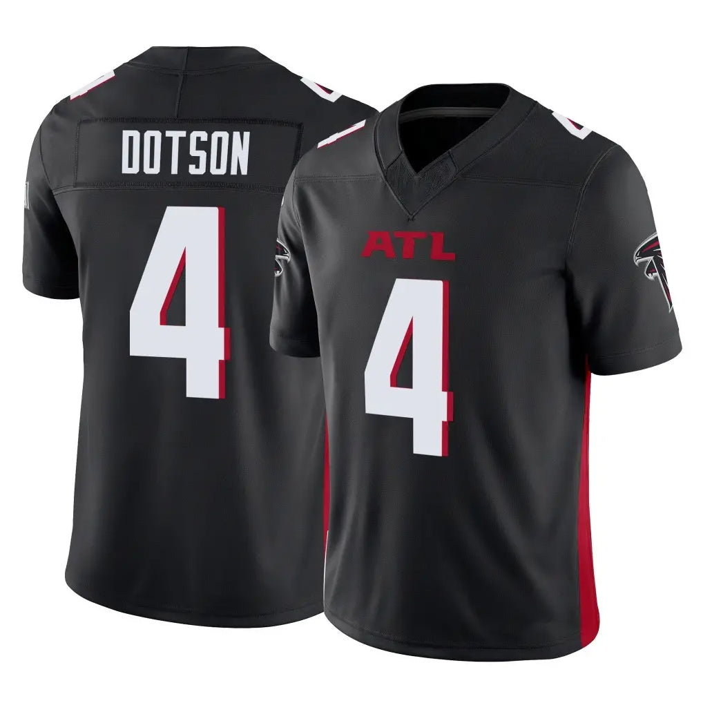 Friene A.Falcons #4 Jahan Dotson Player Black Vapor F.U.S.E. Limited Home Game Stitched Jerseys