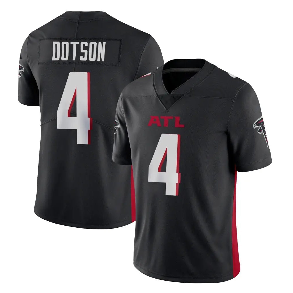 Friene A.Falcons #4 Jahan Dotson Player Black Vapor Untouchable Limited Home Game Stitched Jerseys