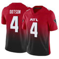 Friene A.Falcons #4 Jahan Dotson Player Red Vapor F.U.S.E. Limited Home Game Stitched Jerseys