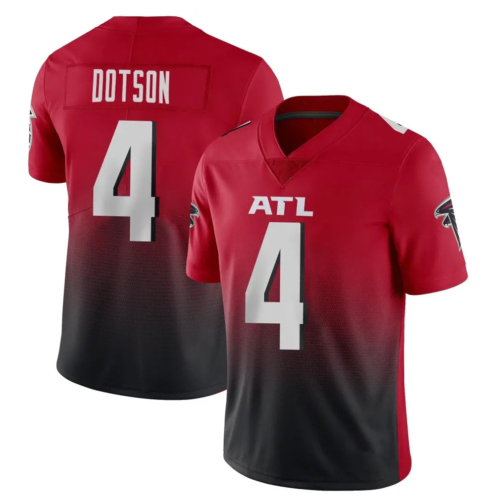 Friene A.Falcons #4 Jahan Dotson Player Red Vapor Untouchable Limited Home Game Stitched Jerseys