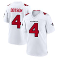 Friene A.Falcons #4 Jahan Dotson Player White Team Color Home Game Stitched Jerseys