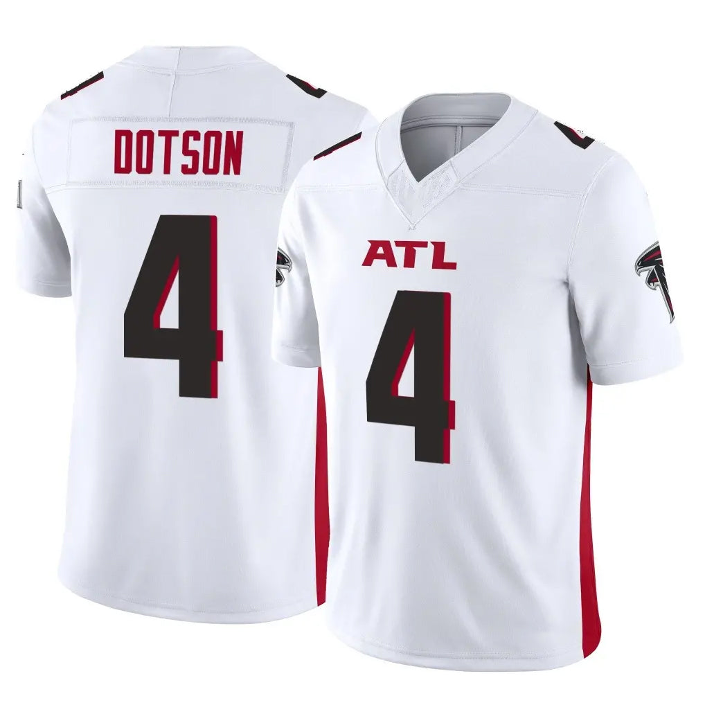 Friene A.Falcons #4 Jahan Dotson Player White Vapor F.U.S.E. Limited Stitched Jerseys