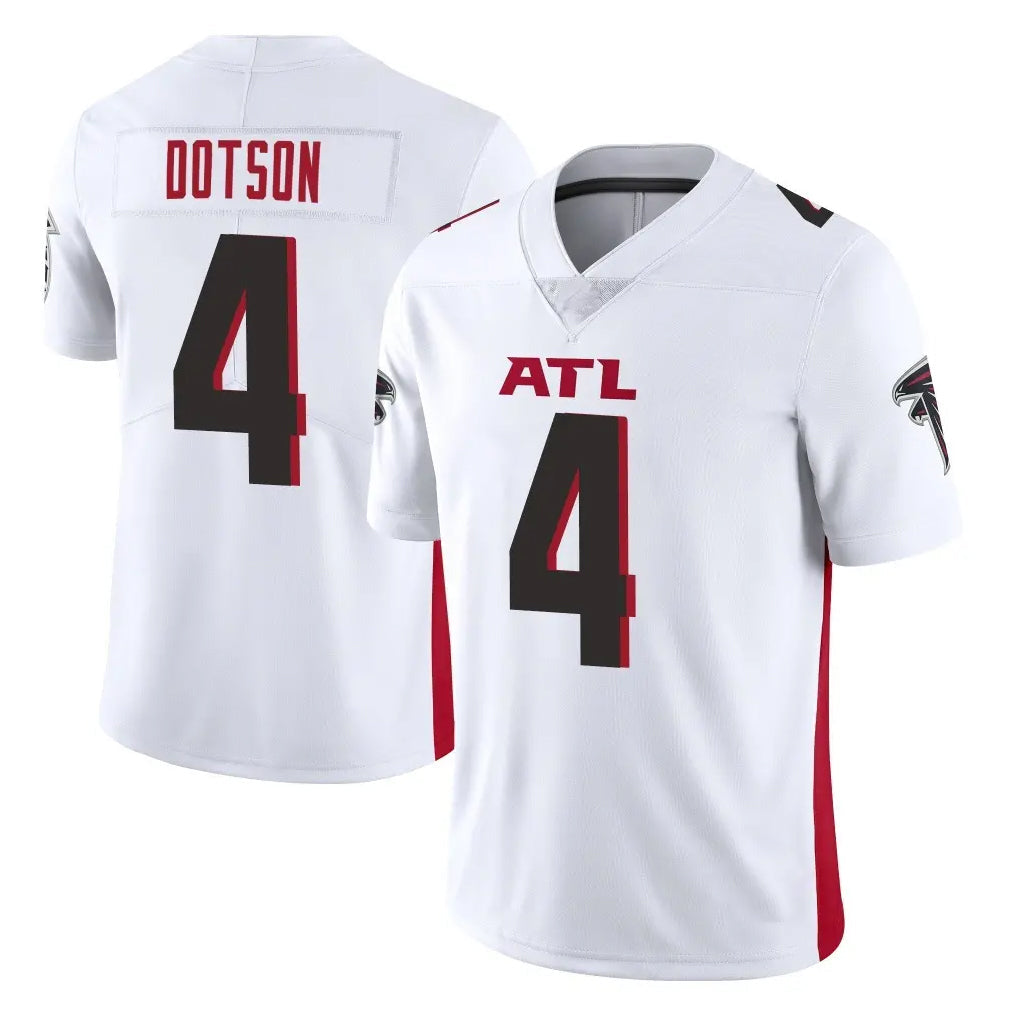 Friene A.Falcons #4 Jahan Dotson Player White Vapor Untouchable Limited Home Game Stitched Jerseys
