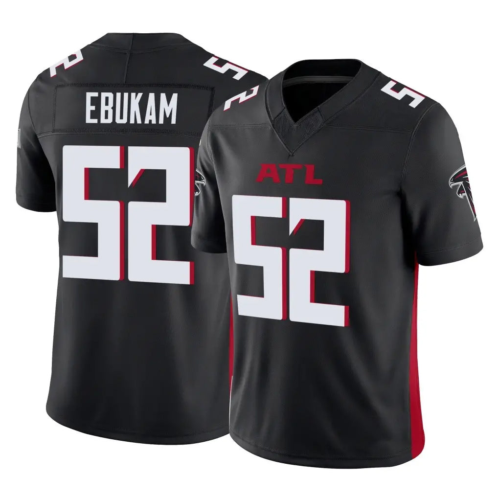 Friene A.Falcons #52 Samson Ebukam Player Black Vapor F.U.S.E. Limited Home Game Stitched Jerseys