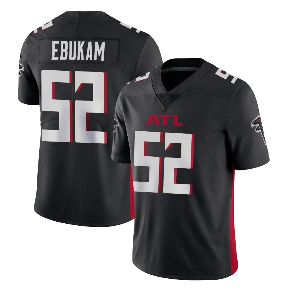 Friene A.Falcons #52 Samson Ebukam Player Black Vapor Untouchable Limited Home Game Stitched Jerseys