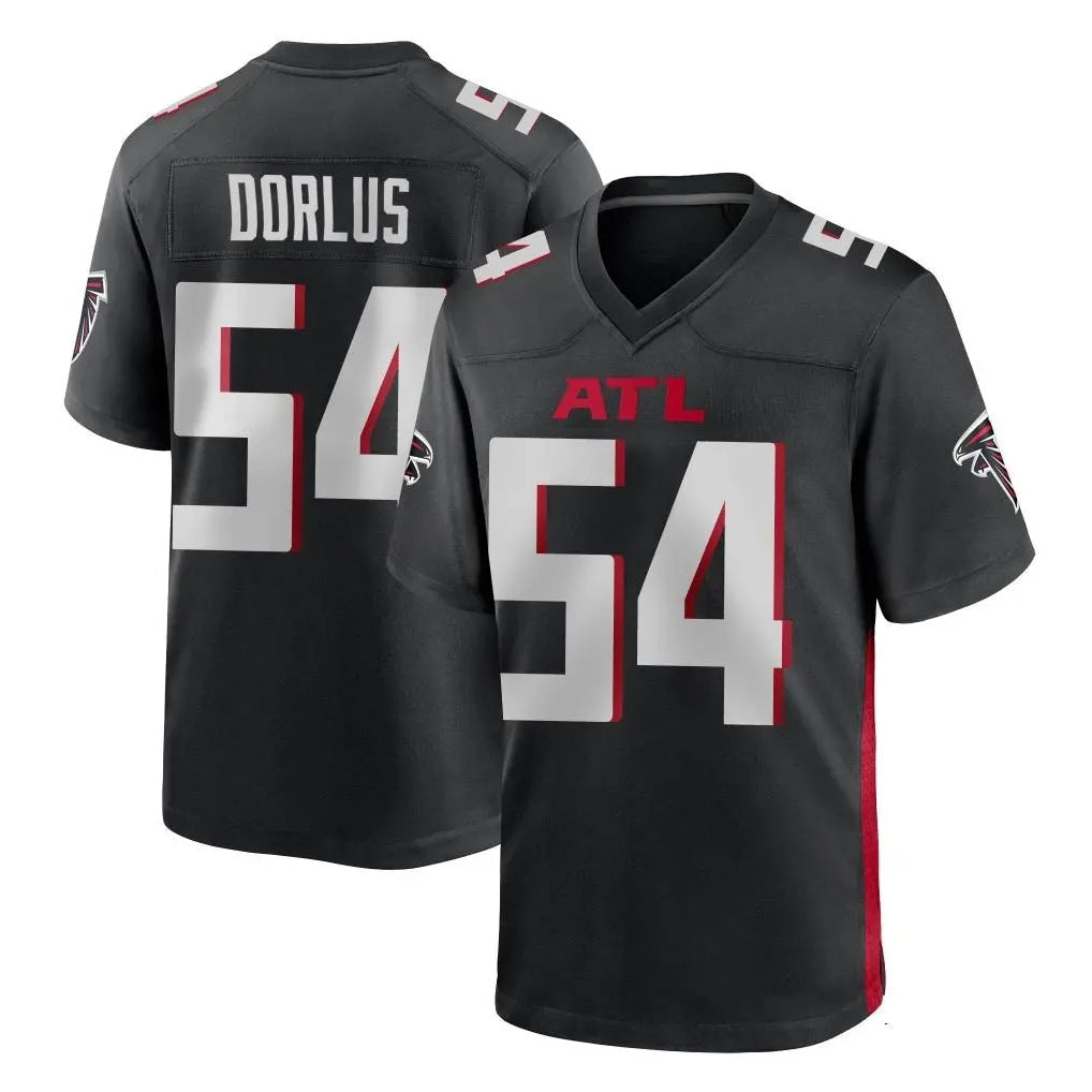 Friene A.Falcons #54 Brandon Dorlus Player Black Home Game Stitched Jerseys