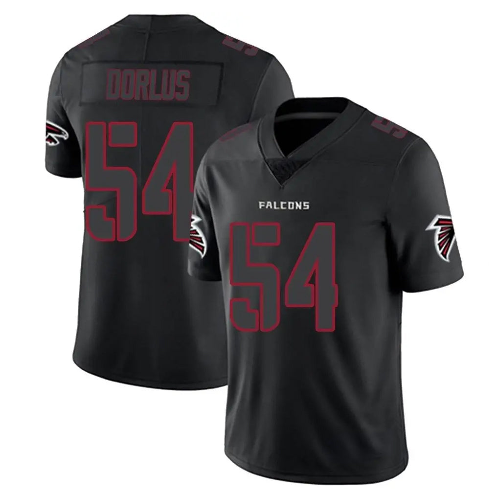 Friene A.Falcons #54 Brandon Dorlus Player Black Impact Limited Game Stitched Jerseys