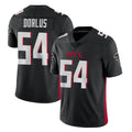 Friene A.Falcons #54 Brandon Dorlus Player Black Vapor Untouchable Limited Home Game Stitched Jerseys