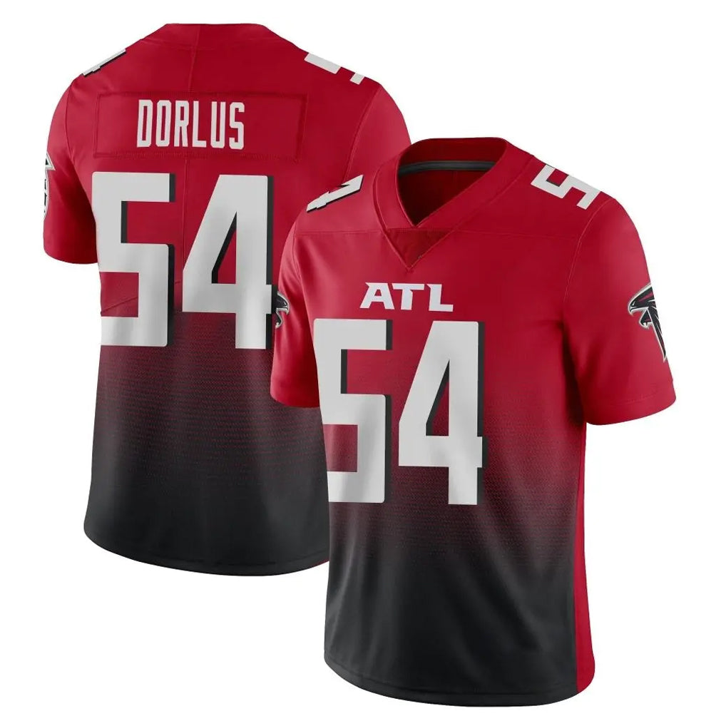Friene A.Falcons #54 Brandon Dorlus Player Red Vapor Untouchable Limited Home Game Stitched Jerseys