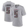 Friene A.Falcons #5 Drake London Player Gray Fashion Home Game Stitched Jerseys