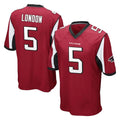 Friene A.Falcons #5 Drake London Player Red Color Vapor Home Game Stitched Jerseys