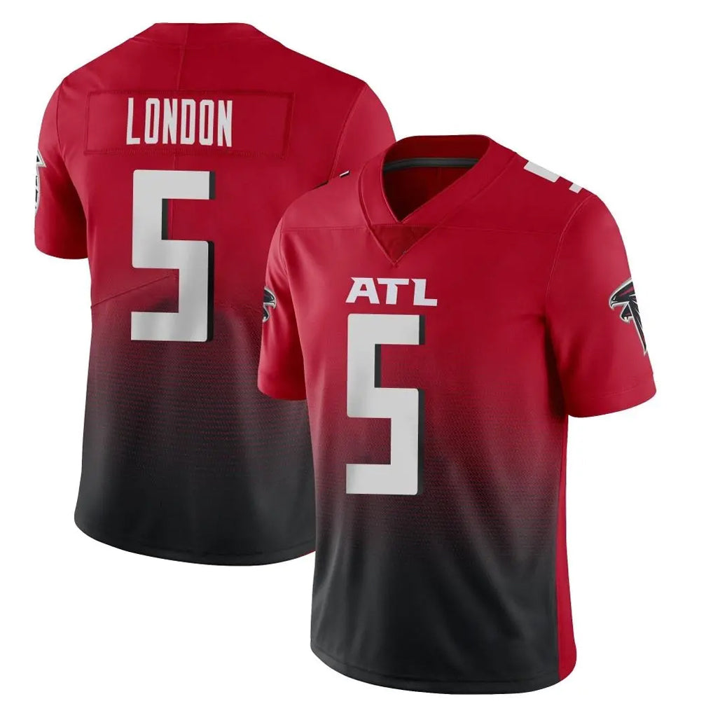 Friene A.Falcons #5 Drake London Player Red Vapor Untouchable Limited Home Game Stitched Jerseys