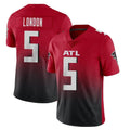 Friene A.Falcons #5 Drake London Player Red Vapor Untouchable Limited Home Game Stitched Jerseys