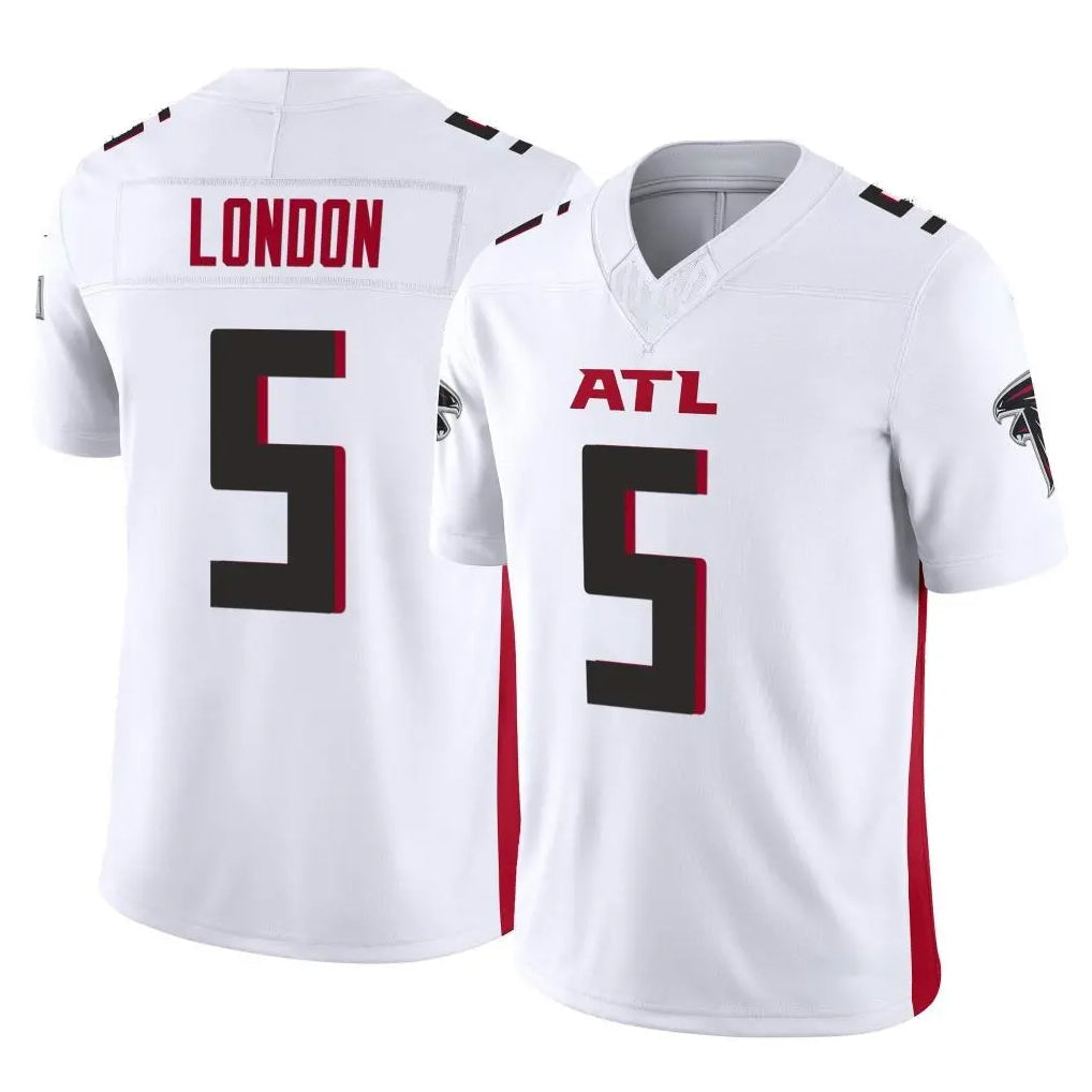 Friene A.Falcons #5 Drake London Player White Vapor F.U.S.E. Limited Home Game Stitched Jerseys