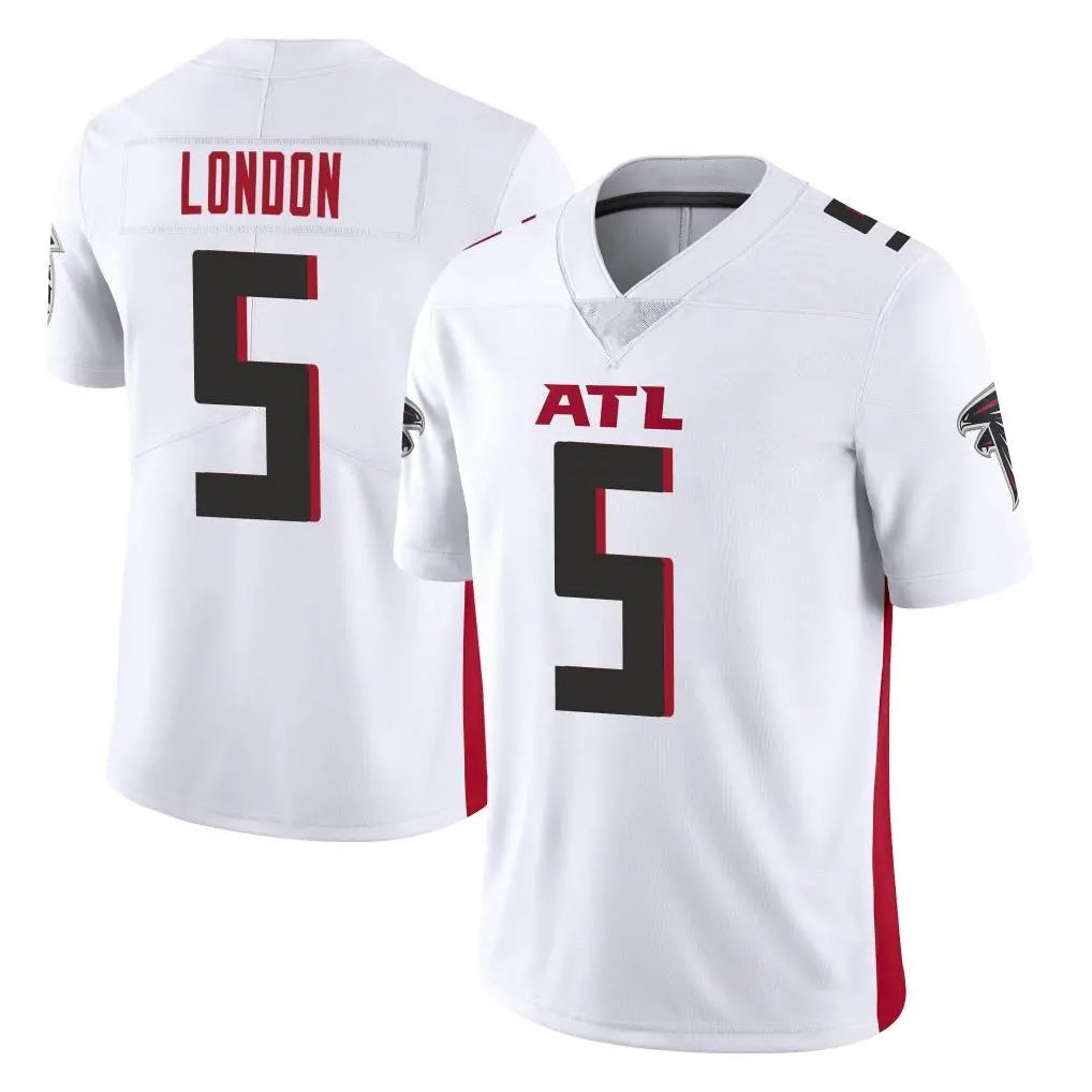 Friene A.Falcons #5 Drake London Player White Vapor Untouchable Limited Home Game Stitched Jerseys