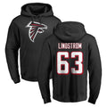 Friene A.Falcons #63 Chris Lindstrom Player Black Salute to Service Hoodies Stitched Jerseys