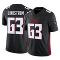 Friene A.Falcons #63 Chris Lindstrom Player Black Vapor F.U.S.E. Limited Stitched Jerseys