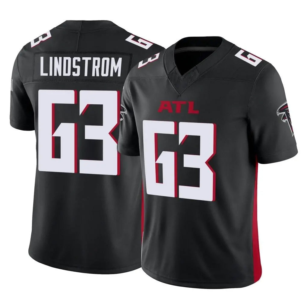 Friene A.Falcons #63 Chris Lindstrom Player Black Vapor F.U.S.E. Limited Stitched Jerseys