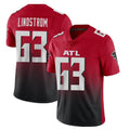Friene A.Falcons #63 Chris Lindstrom Player Red Vapor Untouchable Limited Home Game Stitched Jerseys