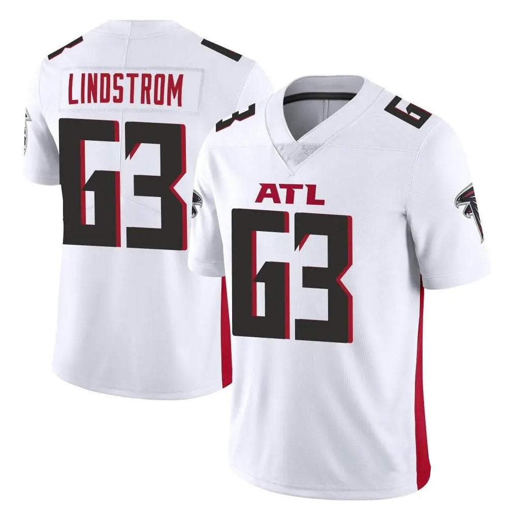 Friene A.Falcons #63 Chris Lindstrom Player White Vapor Untouchable Limited Home Game Stitched Jerseys