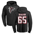 Friene A.Falcons #65 Matthew Bergeron Player Black LOGO Pullover Hoodies Home Game Stitched Jerseys