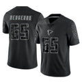 Friene A.Falcons #65 Matthew Bergeron Player Black RFLCTV Limited Game Stitched Jerseys