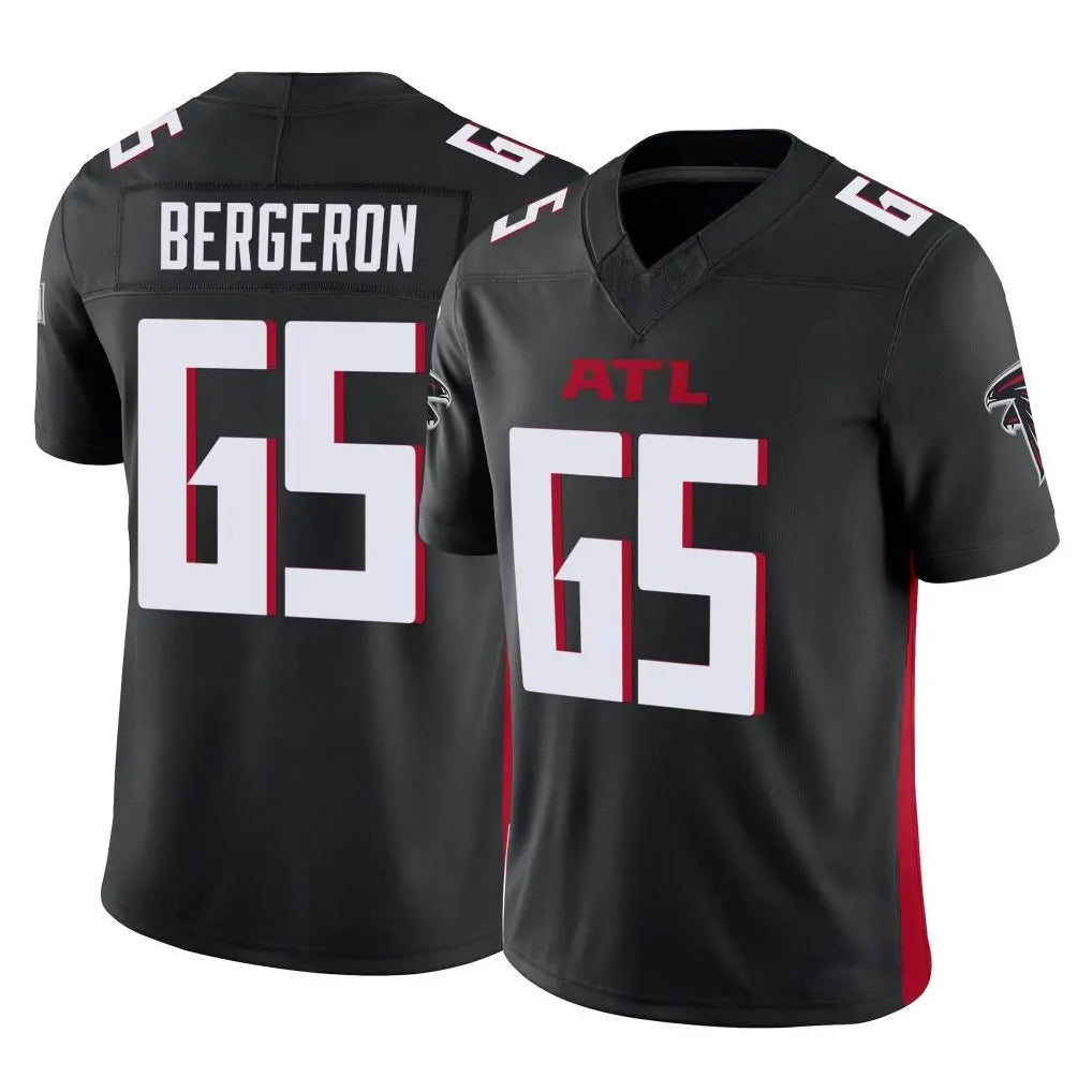 Friene A.Falcons #65 Matthew Bergeron Player Black Vapor F.U.S.E. Limited Home Game Stitched Jerseys