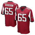 Friene A.Falcons #65 Matthew Bergeron Player Red Color Vapor Home Game Stitched Jerseys