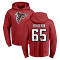 Friene A.Falcons #65 Matthew Bergeron Player Red Pullover Hoodies Home Game Stitched Jerseys