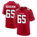 Friene A.Falcons #65 Matthew Bergeron Player Red Team Color Home Game Stitched Jerseys