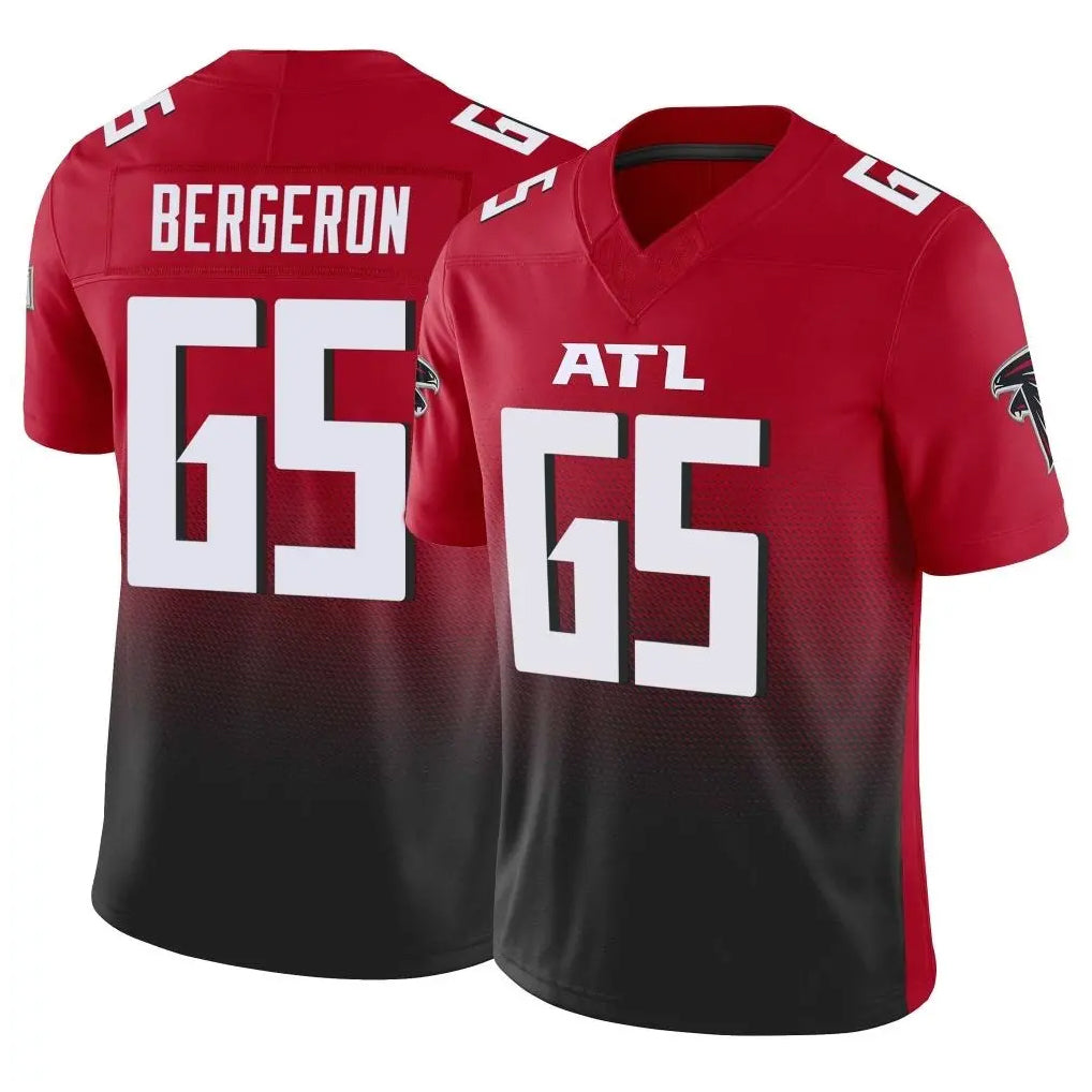 Friene A.Falcons #65 Matthew Bergeron Player Red Vapor F.U.S.E. Limited Home Game Stitched Jerseys