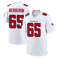 Friene A.Falcons #65 Matthew Bergeron Player White Team Color Home Game Stitched Jerseys
