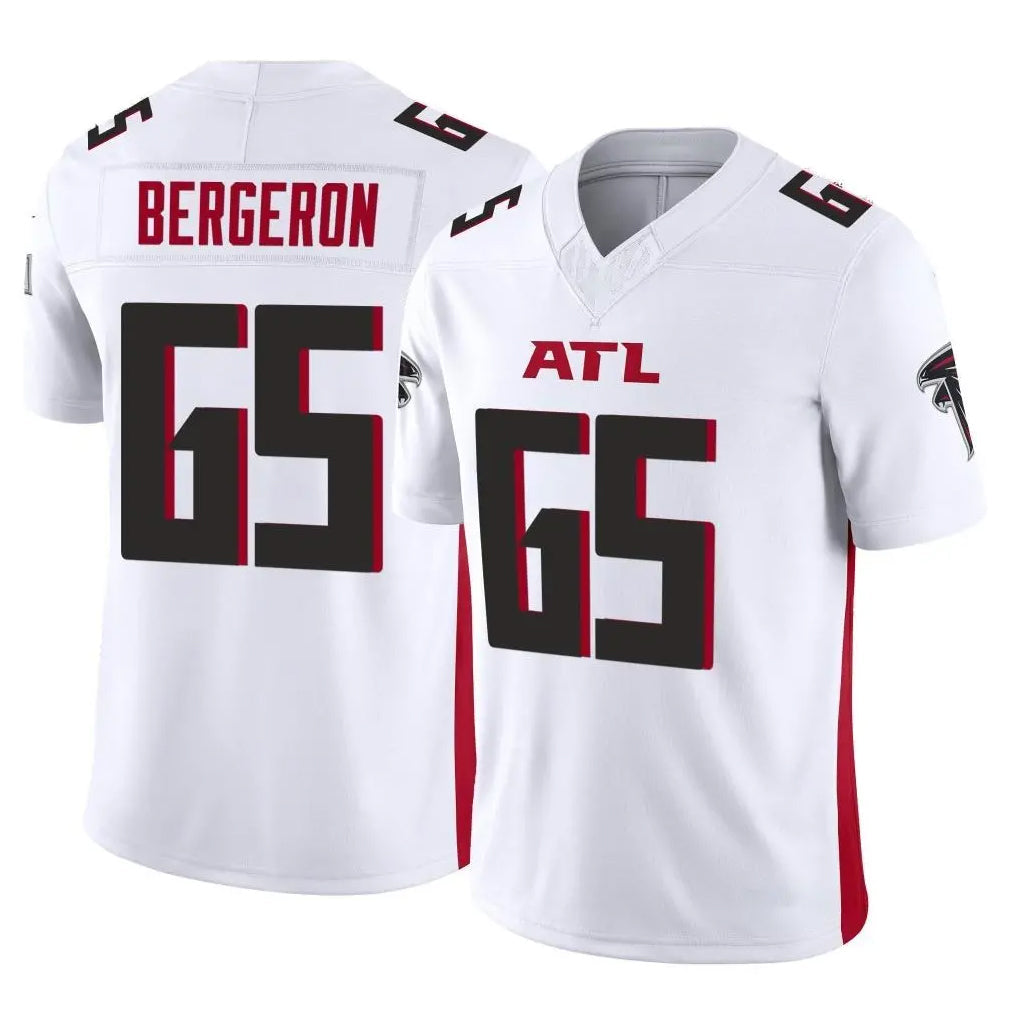 Friene A.Falcons #65 Matthew Bergeron Player White Vapor F.U.S.E. Limited Stitched Jerseys