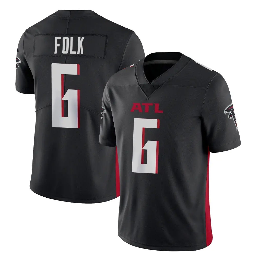 Friene A.Falcons #6 Nick Folk Player Black Vapor Untouchable Limited Home Game Stitched Jerseys